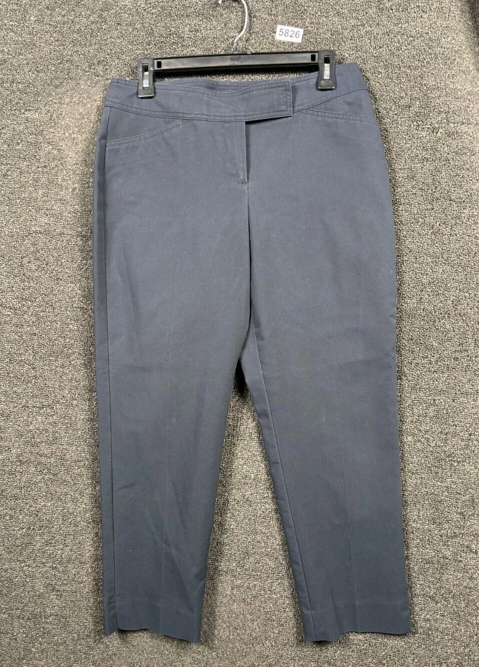 Talbots Curvy Ankle Pants Women’s Size 8P Blue Tapered Career Office